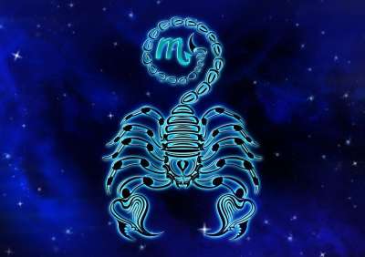 星座 天蝎座 星座运势 设计 占星术 解释 天堂 发光 背景