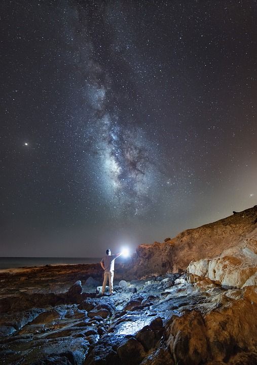 银河系 星星 夜晚 星空 天堂 宇宙 星系 长期接触 天文学