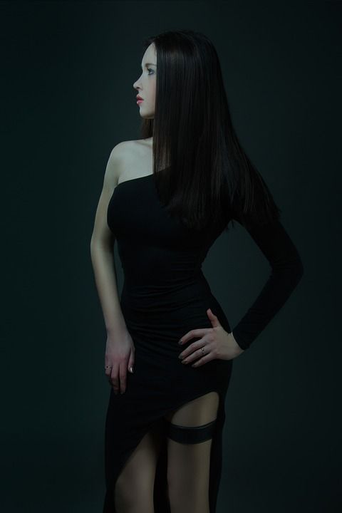 纵向, 年轻女子, 炙手可热的女孩, 魅力, 女士, 时尚, 一个女孩的肖像