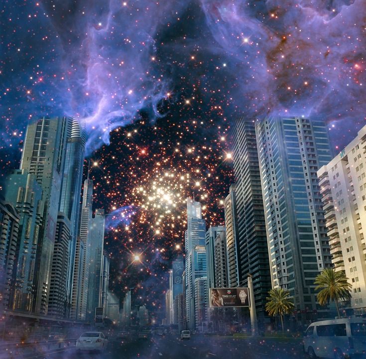 城市, 大城市, 摩天大楼, 建筑学, 建造, 天际线, 都会, 房屋, 现代的