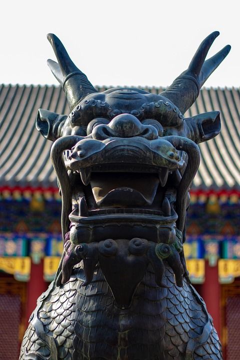 中国 北京 颐和园 龙的图 细节 亚洲 首都 宫 宫花园