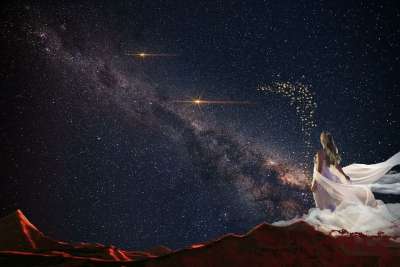 女士 空间 星星 星光 严厉的 星尘 幻想 星系 宇宙 星空