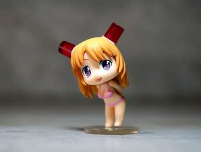 黄色 头发 可爱的 小的 女孩 女性 夏天 游泳 玩具 塑像