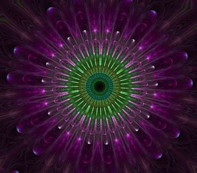 紫色的 曼荼罗 分形 玻璃 玻璃 抽象 数字的 艺术 曼荼罗