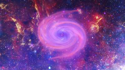 螺旋 漩涡 星系 旋转 分形 抽象的 动态的 无限的 移动