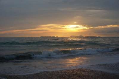 海滩 海边 黄昏 大海