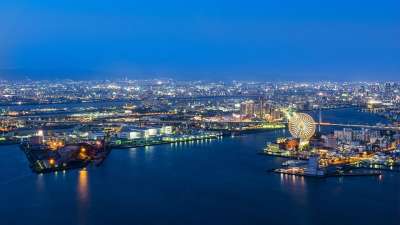 大坂口 港口大坂 日本 结构 自然 都会 市中心 景观 港口