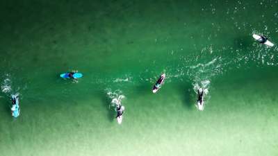 日落 冲浪者 冲浪 海洋 波浪 水 海 运动 娱乐 冲浪板