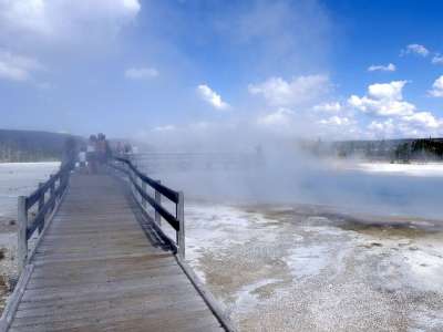 黄石国家公园 怀俄明州 美国 旅游景点 自然 矿物质 水 景观