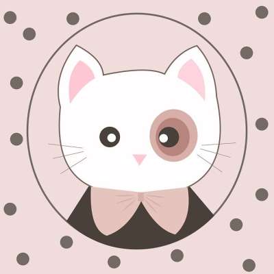 猫 葡萄酒 小猫 时尚 猫脸 玫瑰 肖像