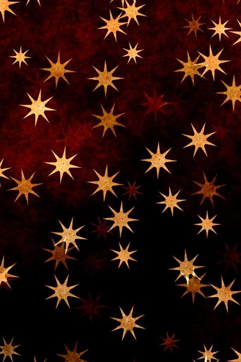 星星 金子 橙色的 黄色 棕色 红色的 圣诞节 假期 庆典