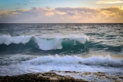 海 波浪 日落 黄昏 海岸 海泡沫 海洋泡沫 溅 海岸线 海滨