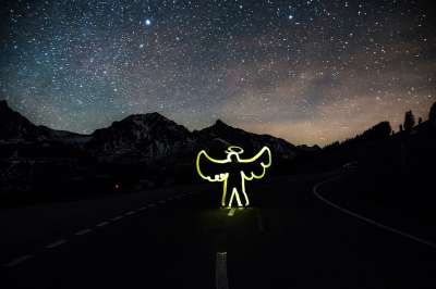 天使 光涂鸦 路 开慢点 星空 天堂 长期接触 城市 瑞士