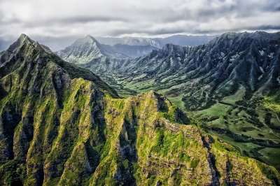 夏威夷 山 谷 沟壑 峡谷 热带 郁郁葱葱 人类发展报告 景观