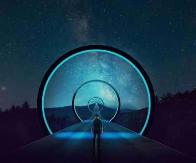男人 路 空间 门户网站 星空