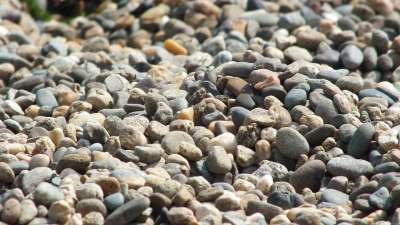 石头 鹅卵石 海 海滩 夏天 大海沙滩 灰色石头 热情地 明亮地
