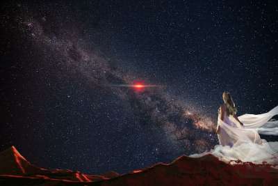 女士 空间 星星 星光 太阳 幻想 星系 宇宙 星空 天堂