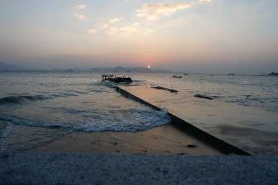 大海 落日 夕阳