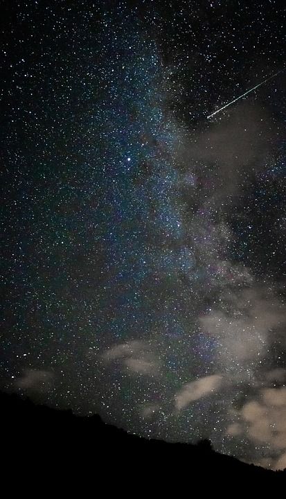 星空 陨星 夜空 星星 天空 天文学 云