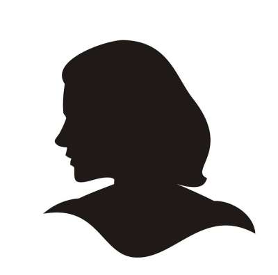 轮廓 头饰 女士 黑色的 脸 女性 外形 肖像 风格 头发