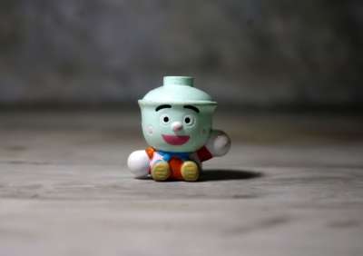 茶杯伙计 小的 可爱的 有趣的 玩具 塑像 日本人 动漫 卡通片