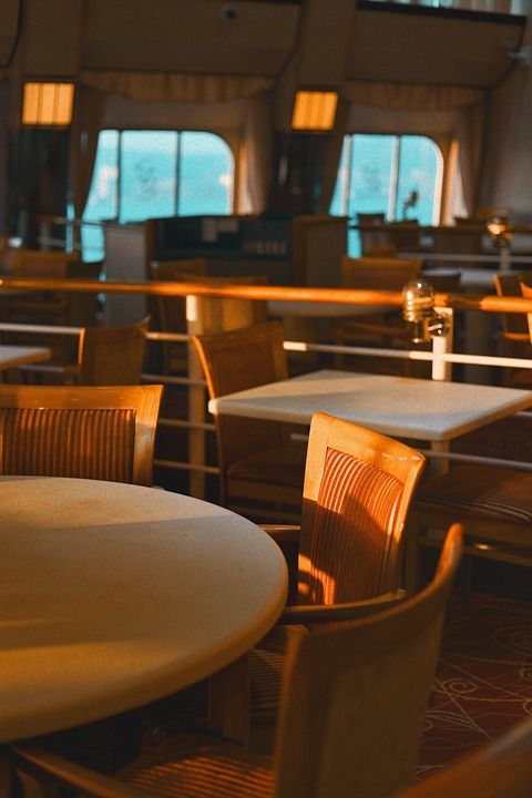 邮轮 Cruise 夕阳 大海 餐厅