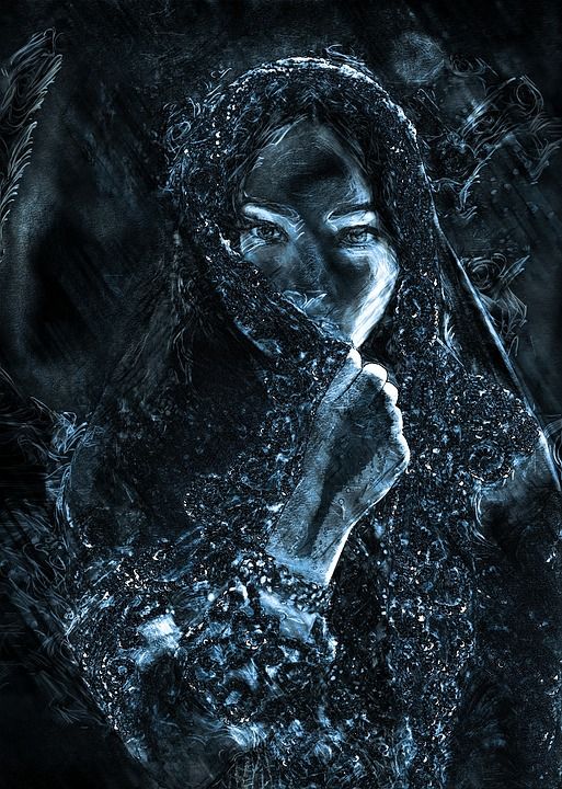 绘画 画画 脸 女士 油漆 草图 女孩 画 黑暗的 黑色