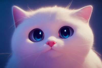 猫 基蒂 小猫 猫科动物 宠物 卡通片 3D 艺术 动物