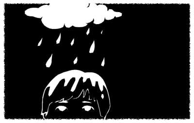云 雨 童话故事 夜晚 女孩 绘画 睡觉 幻想 晚上 午夜