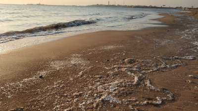 大海 东戴河 佳兆业 结冰 海浪