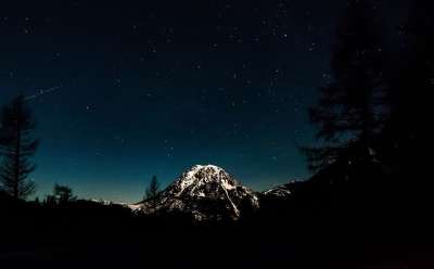 夜晚 星星 星空 夜空 黑暗的 星光 长期接触