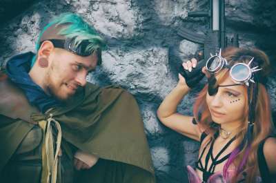 Cosplay 后启示录 极好的 流浪汉 帮派 对话 一起 谈