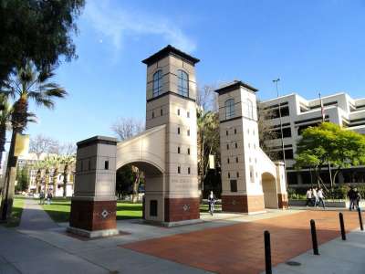 圣何塞 加利福尼亚州 大学 学校 天空 云 门 结构体 建筑物