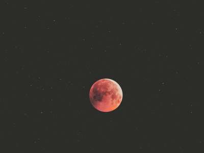 月亮 月食 红月 星星 星空 天堂 宇宙 夜晚 行星 天文学