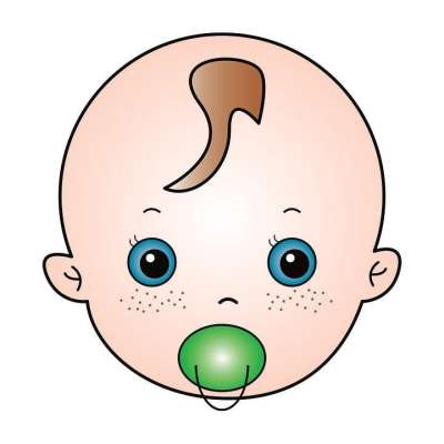 有趣的 草图 可爱的 特点 艺术 婴儿 奶嘴 卡通片 快乐的