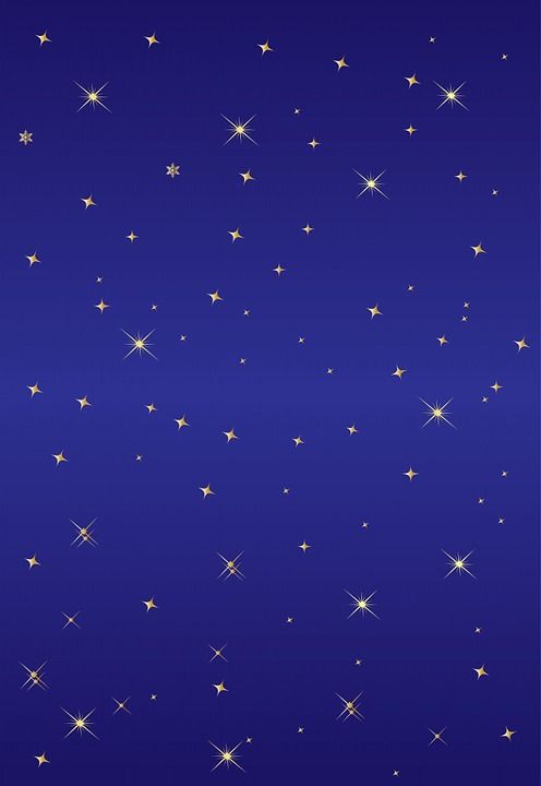 金子 火花 闪闪发光 星星 蓝色的 背景 墙纸 圣诞节