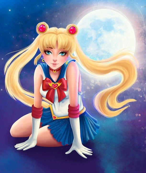 扇子的艺术 美少女战士 漫画 日本芒果