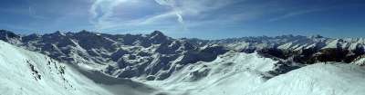 全景 山 阿尔卑斯山 全景图 雪 冬天