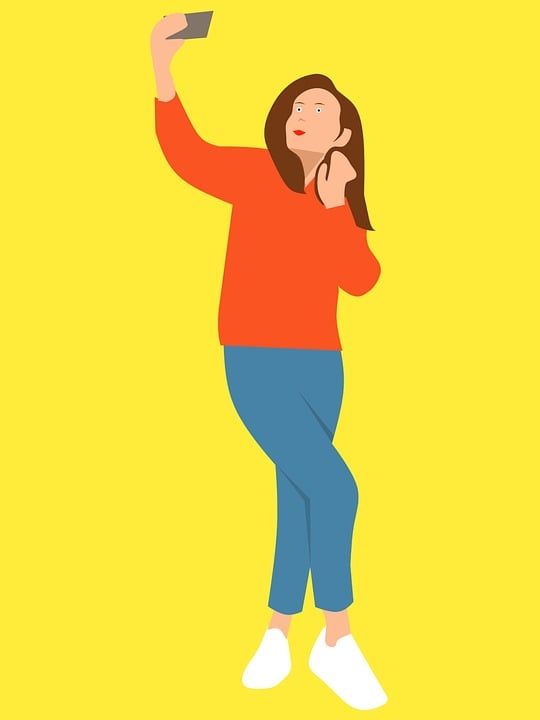 图片 卡通人物 主意 捕获 女性 手机 技术 社会的 摄影