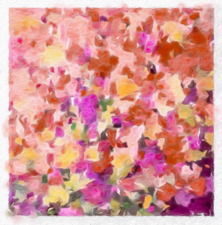 花的 抽象 花 绘画 艺术 画画 图案 粉色的