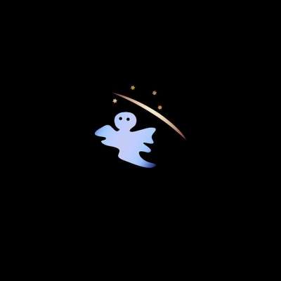 鬼 夜晚 夜空 小的 可爱的 故事 鬼故事 模板 元素 星空