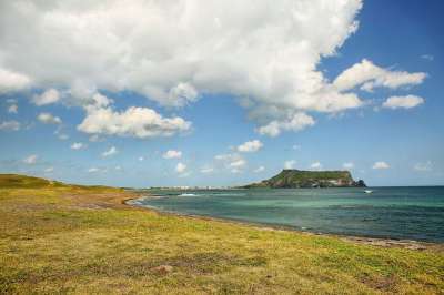 城山日出峰 海洋 岛 海滩 景观 济州岛 旅行