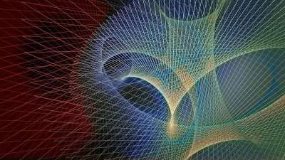 分形 背景 数字化 数学 黑暗的 红色的 蓝色的 黄色 抽象的