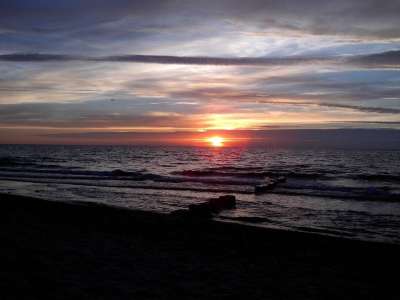 太阳 海 海滩 日落 浪漫的 太阳和大海