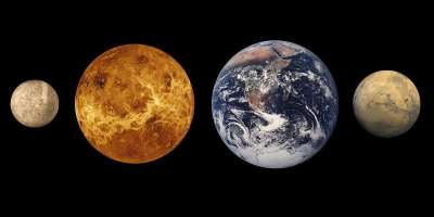 行星 内行星 行星系统 汞 金星 地球 火星 空间 宇宙 夜空