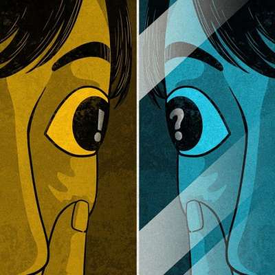 卡通片 绘画 女孩们 镜子 眼睛 学生们 问题 答案