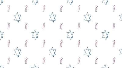数码纸 大卫之星 蜡烛 图案 Magen David 犹太人 犹太教