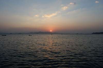 大海 落日 夕阳