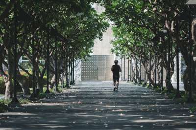 男人 锻炼 户外 公园 街道 自然 健康 生活方式 锻炼 锻炼