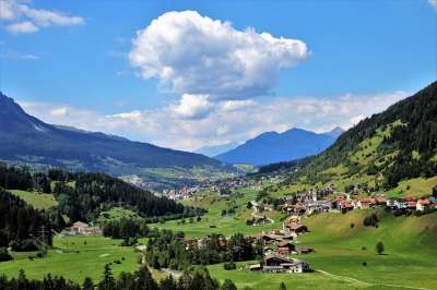 远景 阿尔卑斯山 山 看法 早上 高的 景观 风景 全景图
